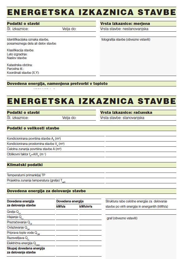 racunska energetska izkaznica 2